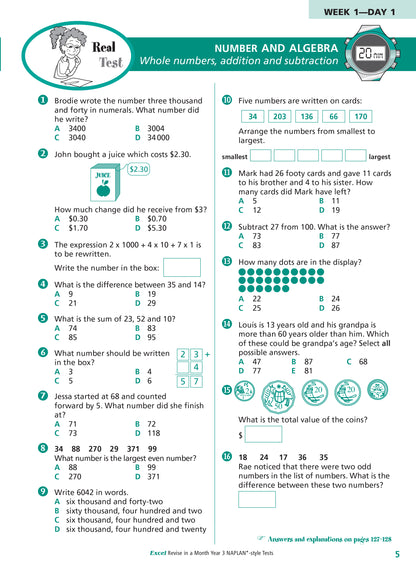 Excel Revise in a Month Year 3 NAPLAN*-style Tests