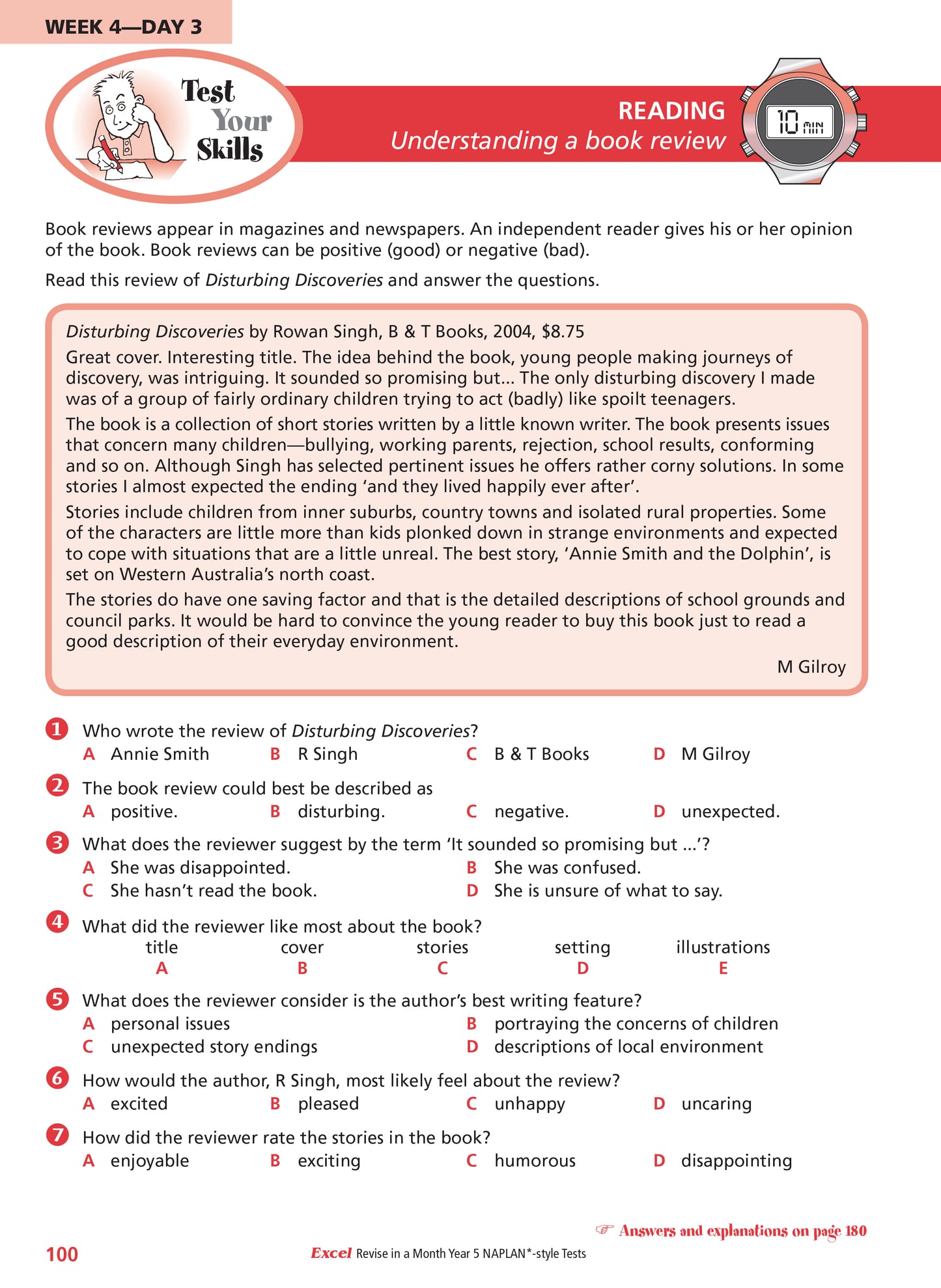 Excel Revise in a Month Year 5 NAPLAN*-style Tests