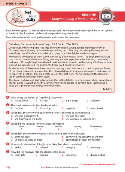 Excel Revise in a Month Year 5 NAPLAN*-style Tests