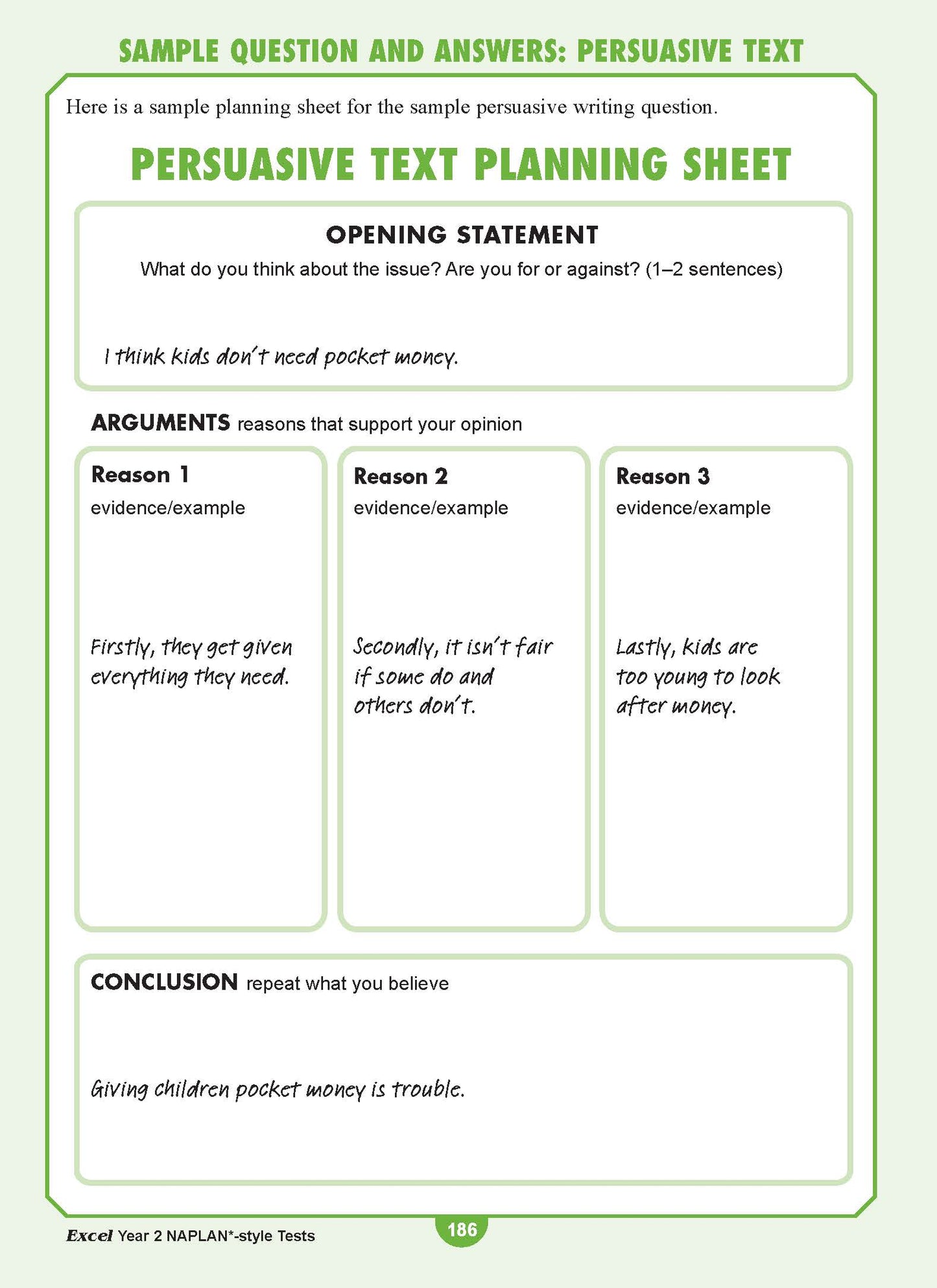 Excel Year 2 NAPLAN*-style Tests
