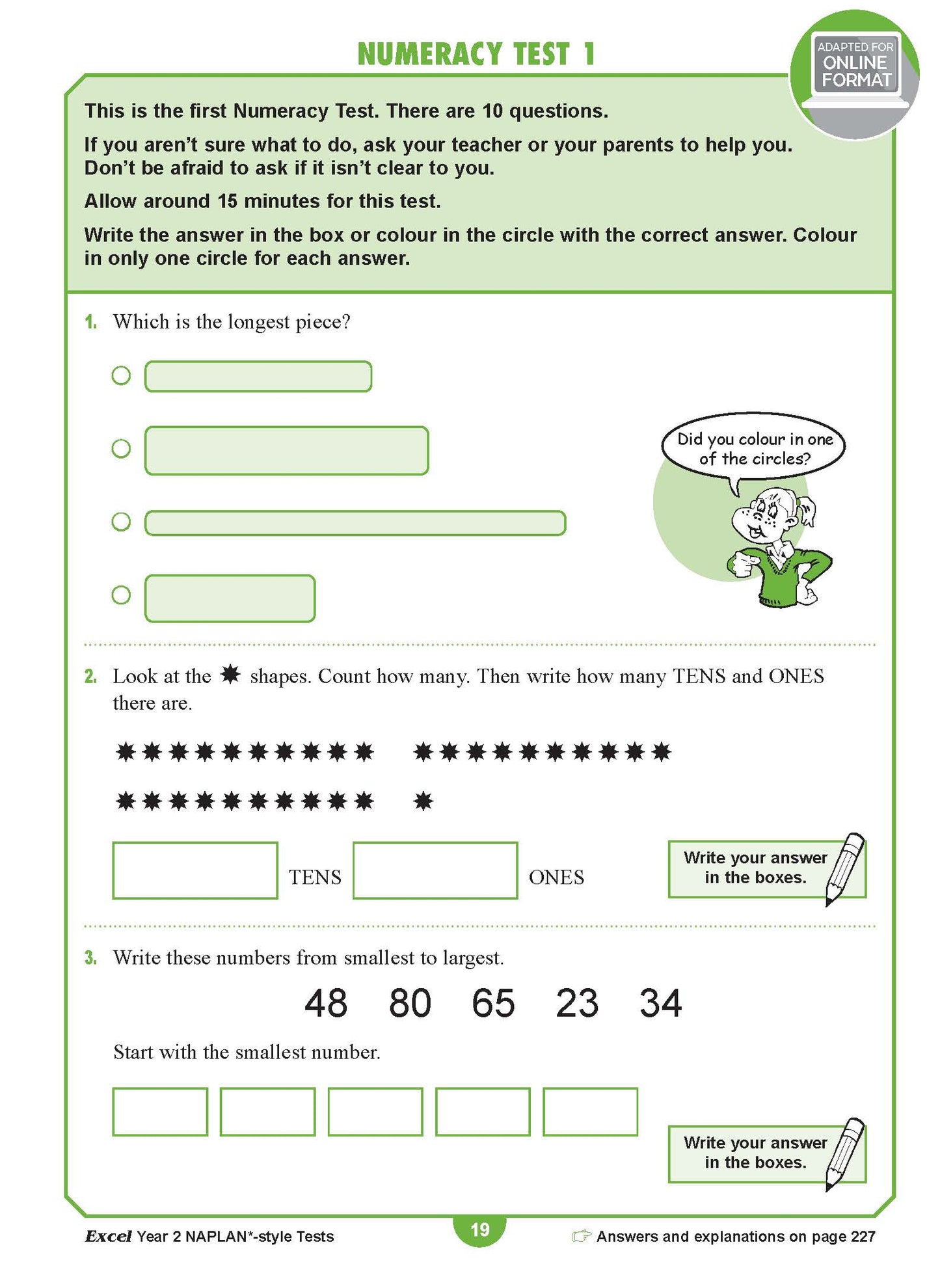 Excel Year 2 NAPLAN*-style Tests
