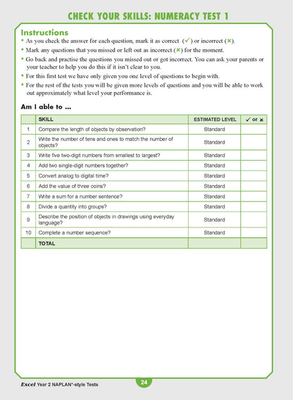 Excel Year 2 NAPLAN*-style Tests