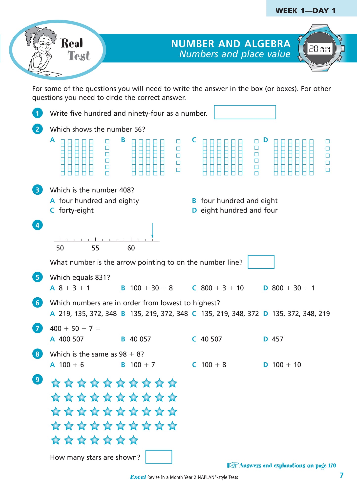 Excel Revise in a Month Year 2 NAPLAN*-style Tests