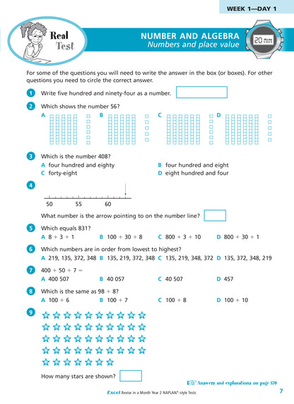 Excel Revise in a Month Year 2 NAPLAN*-style Tests
