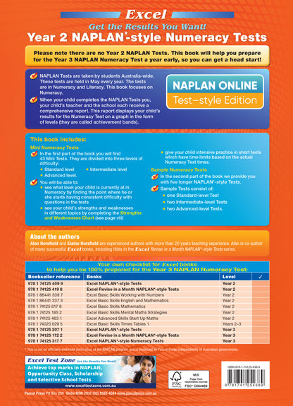 Excel Year 2 NAPLAN*-style Numeracy Tests