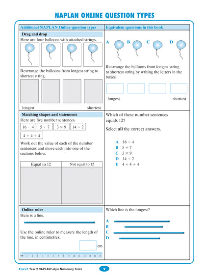 Excel Year 2 NAPLAN*-style Numeracy Tests