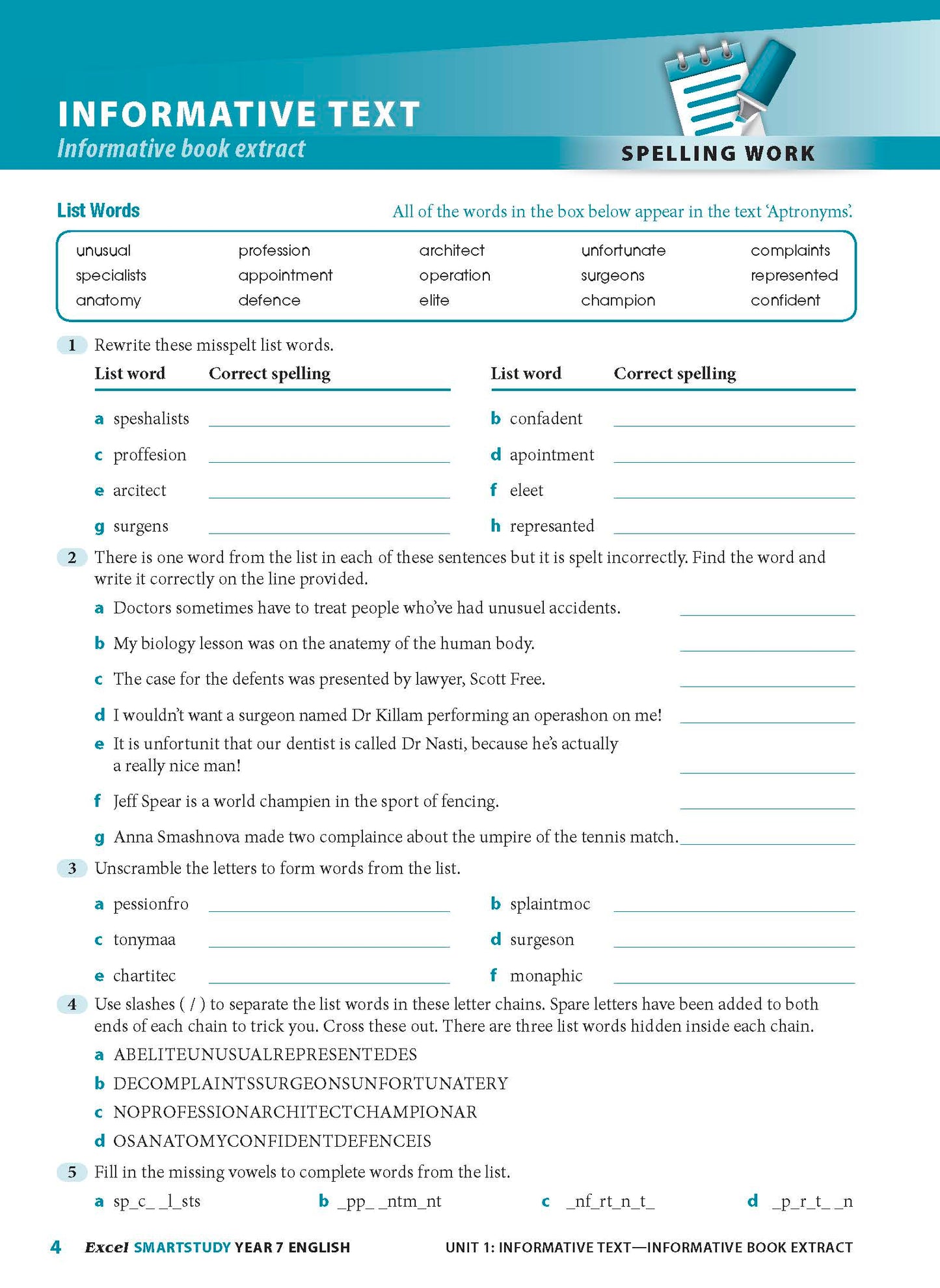 Excel SmartStudy - English Year 7
