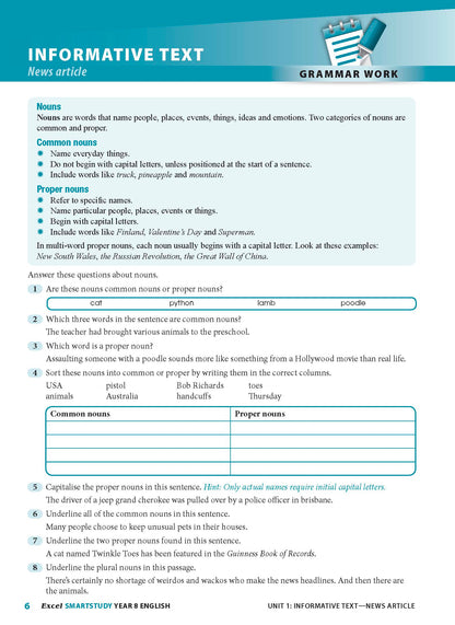 Excel SmartStudy - English Year 8
