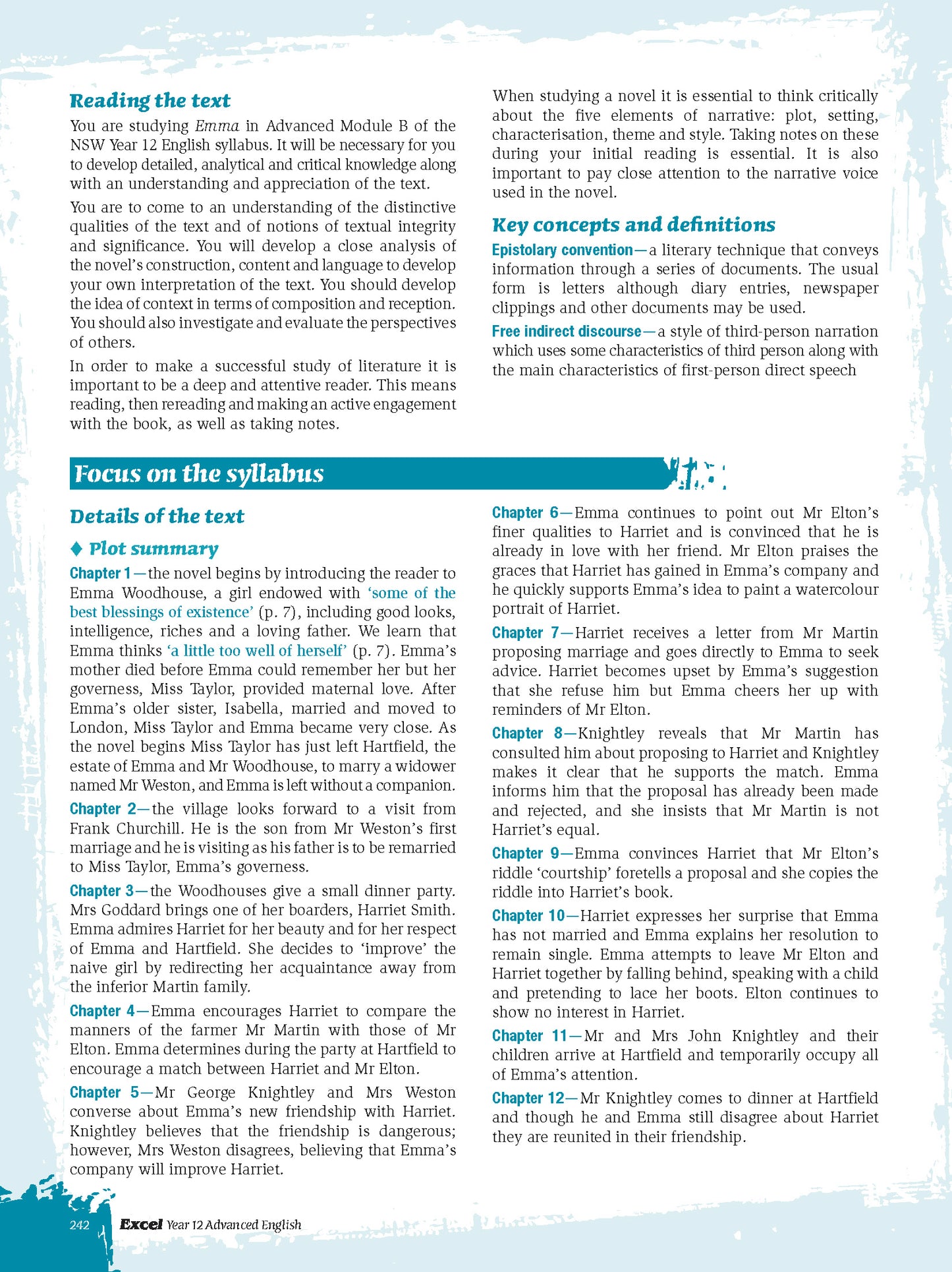 Excel HSC Year 12 Advanced English Study Guide
