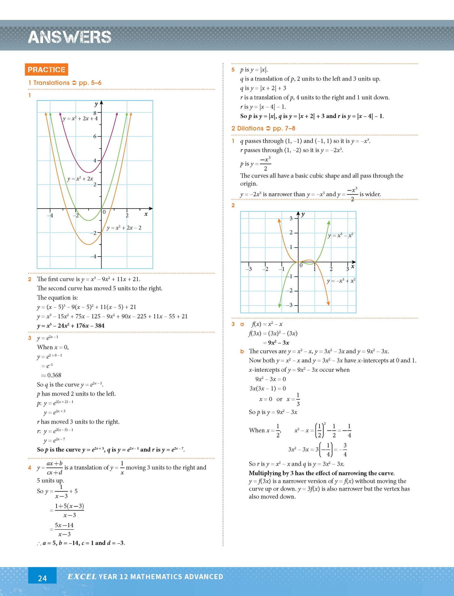 Excel HSC Year 12 Mathematics Advanced
