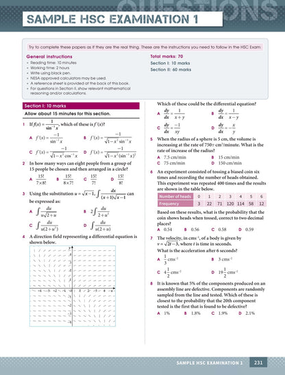 Excel HSC Year 11 and 12 Mathematics Extension 1 Study Guide