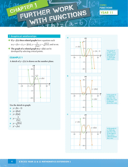 Excel HSC Year 11 and 12 Mathematics Extension 1 Study Guide