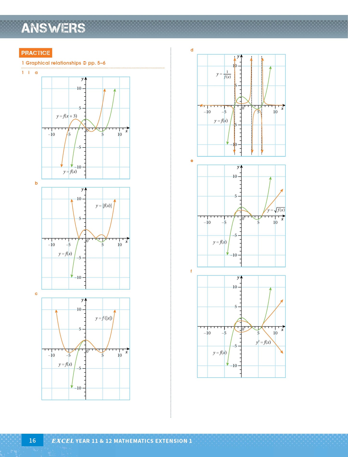 Excel HSC Year 11 and 12 Mathematics Extension 1 Study Guide