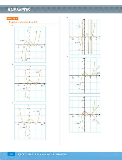 Excel HSC Year 11 and 12 Mathematics Extension 1 Study Guide