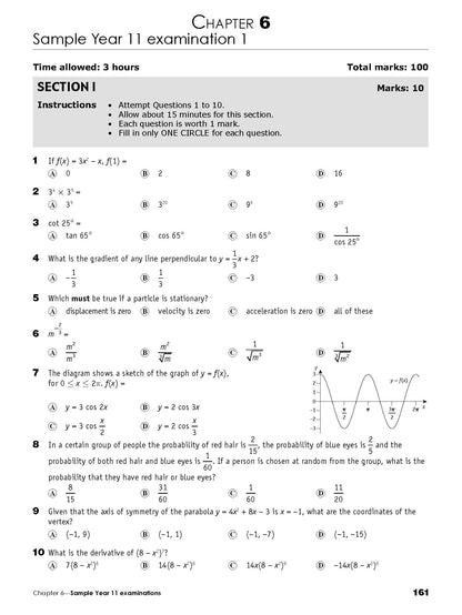 Excel Essential Skills HSC Year 11 Mathematics Advanced Revision & Exam Workbook
