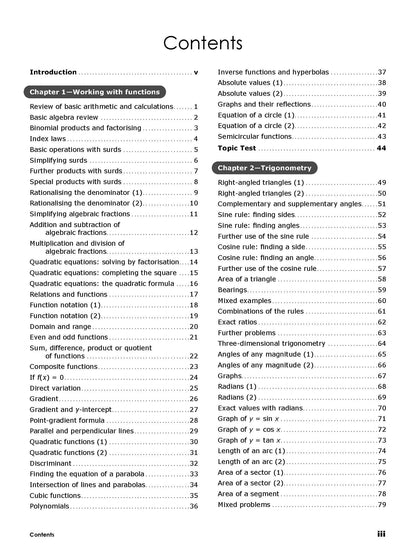 Excel Essential Skills HSC Year 11 Mathematics Advanced Revision & Exam Workbook