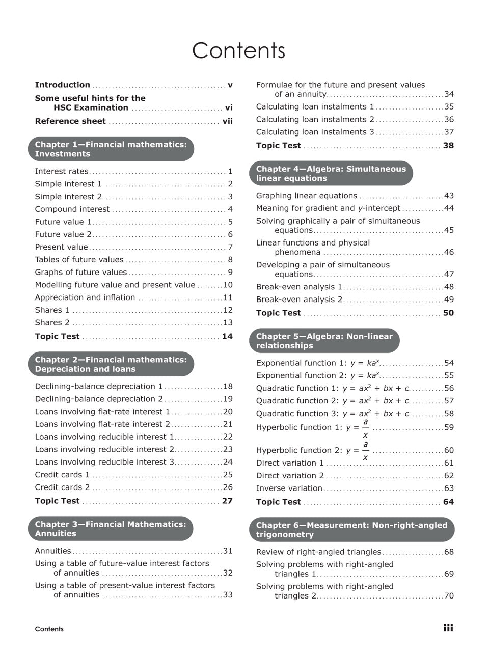Excel Essential Skills HSC Year 12 Mathematics Standard 2 Revision & Exam Workbook