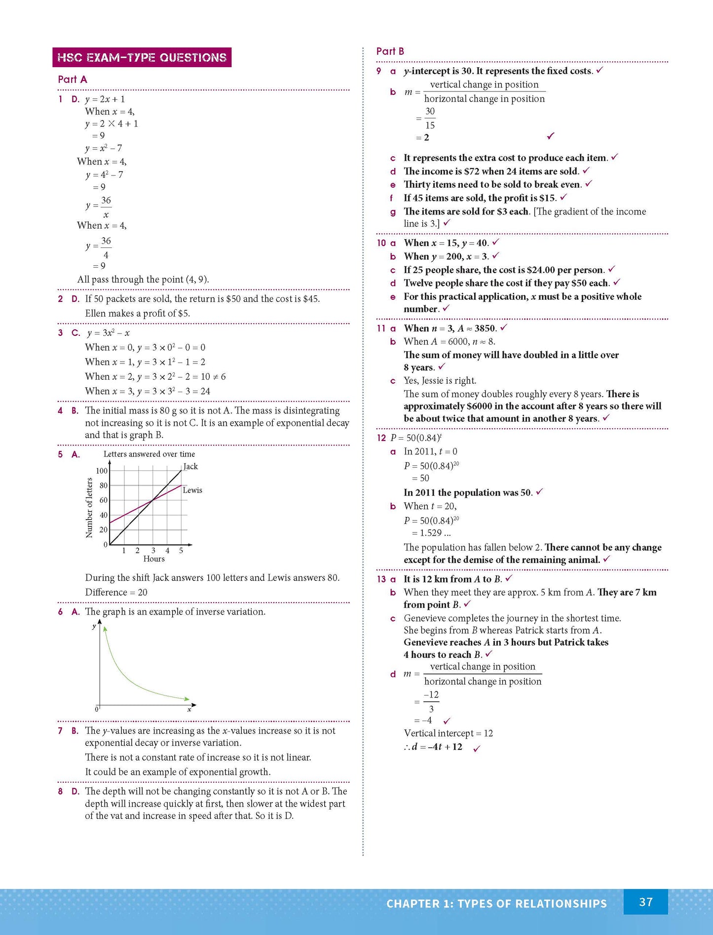 Excel HSC Year 12 Mathematics Standard 1 Study Guide