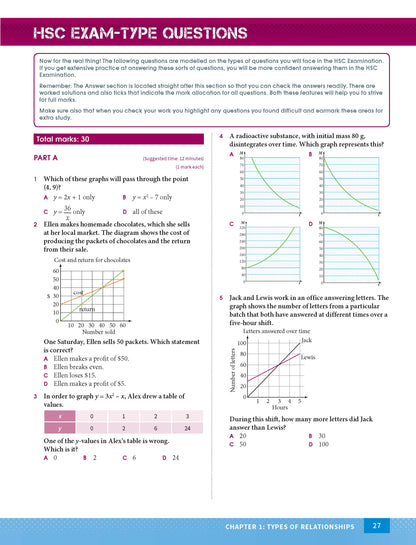 Excel HSC Year 12 Mathematics Standard 1 Study Guide