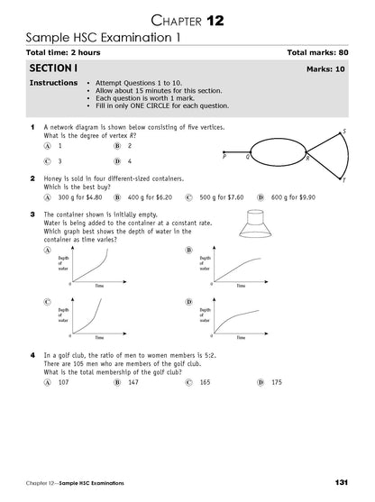 Excel Essential Skills HSC Year 12 Mathematics Standard 1 Revision & Exam Workbook