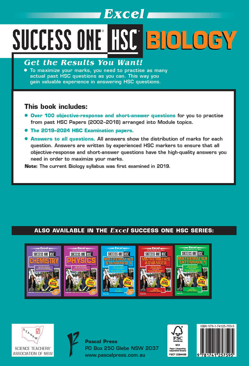 Excel Success One HSC Year 12 Biology (2025 Edition)