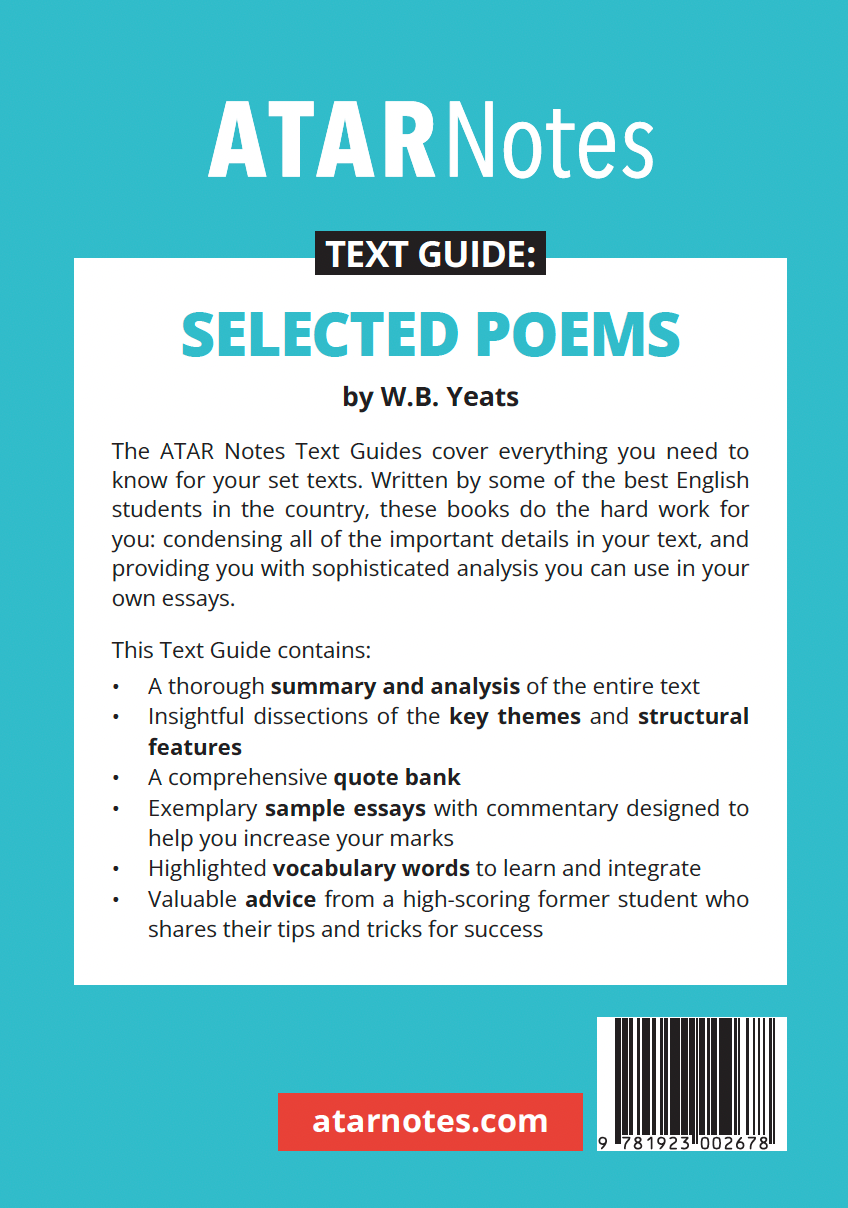 ATAR Notes Text Guide: Selected Poems by W.B. Yeats