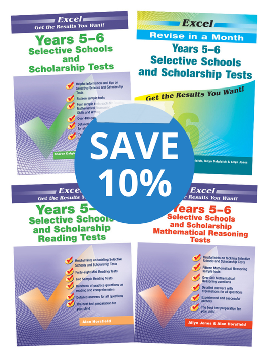 Excel Selective Schools and Scholarship Bundle Years 5-6