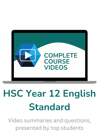 ATAR Notes Complete Course Videos: HSC Year 12 English Standard