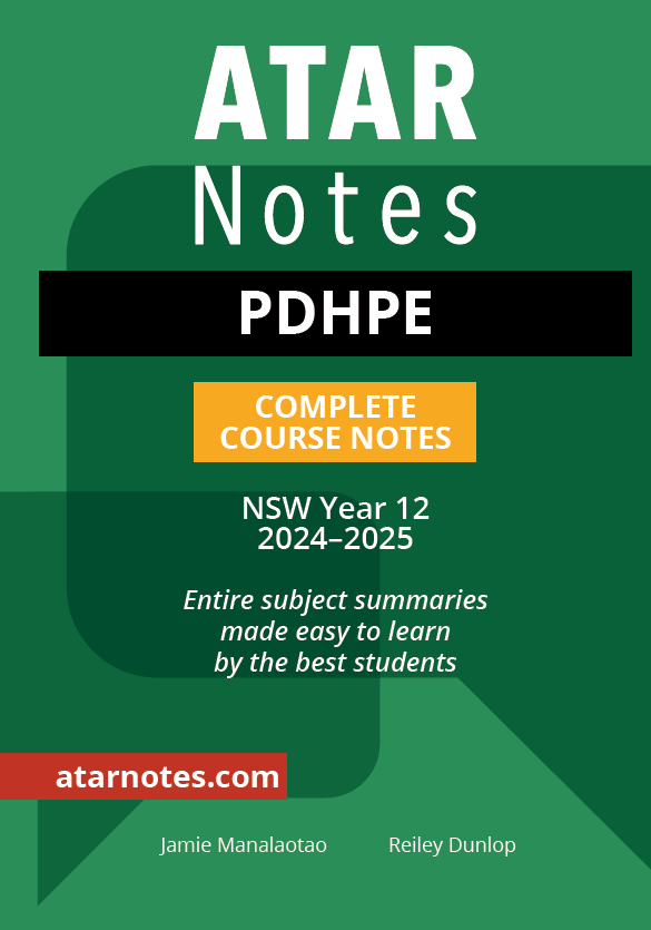 ATAR Notes HSC Year 12 PDHPE Complete Course Notes (2024-2025)