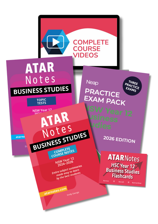 Top Marks HSC Year 12 Business Studies Bundle
