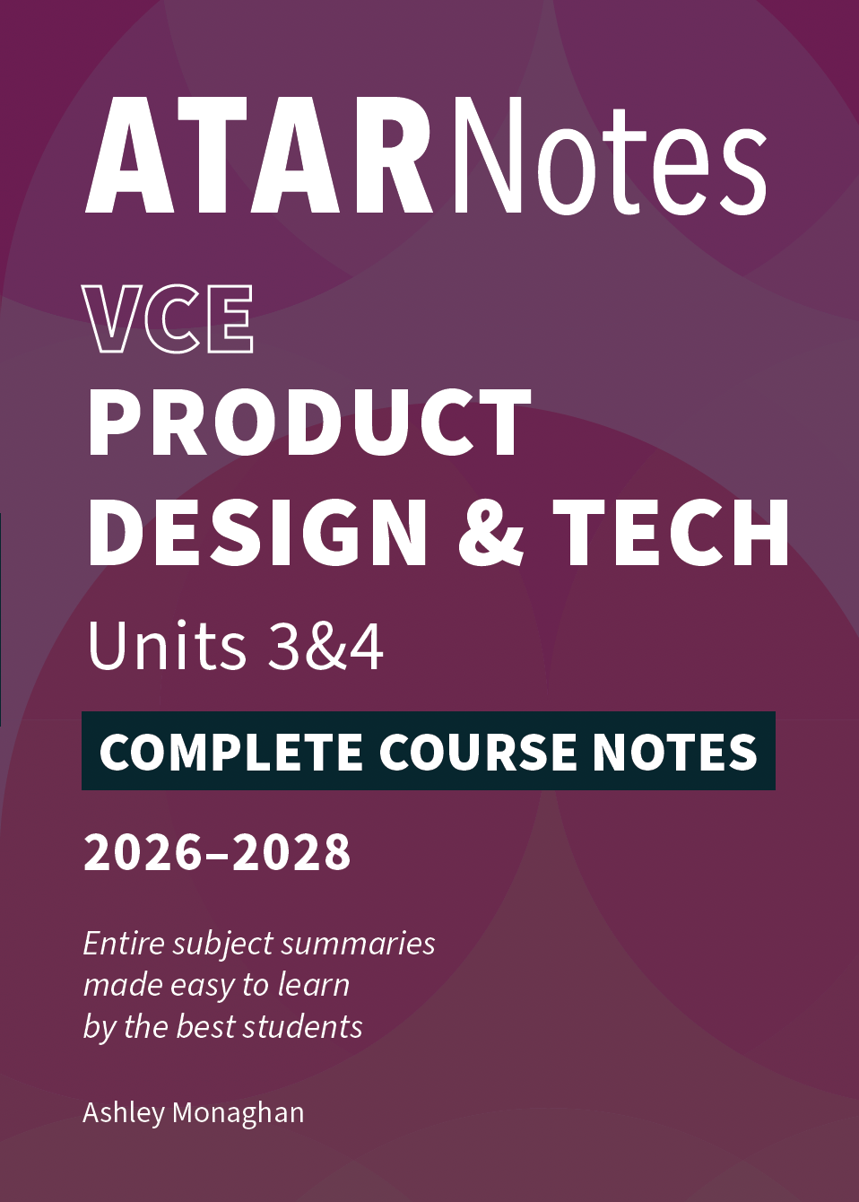 ATAR Notes VCE Product Design and Technology 3&4 Notes (2026-2028)