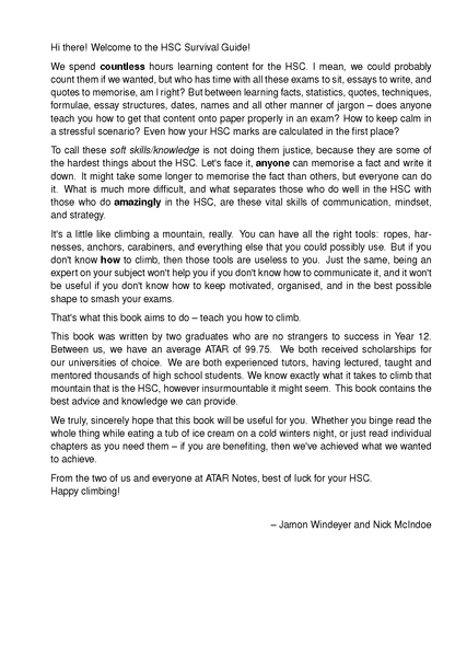 ATAR Notes HSC Survival Guide