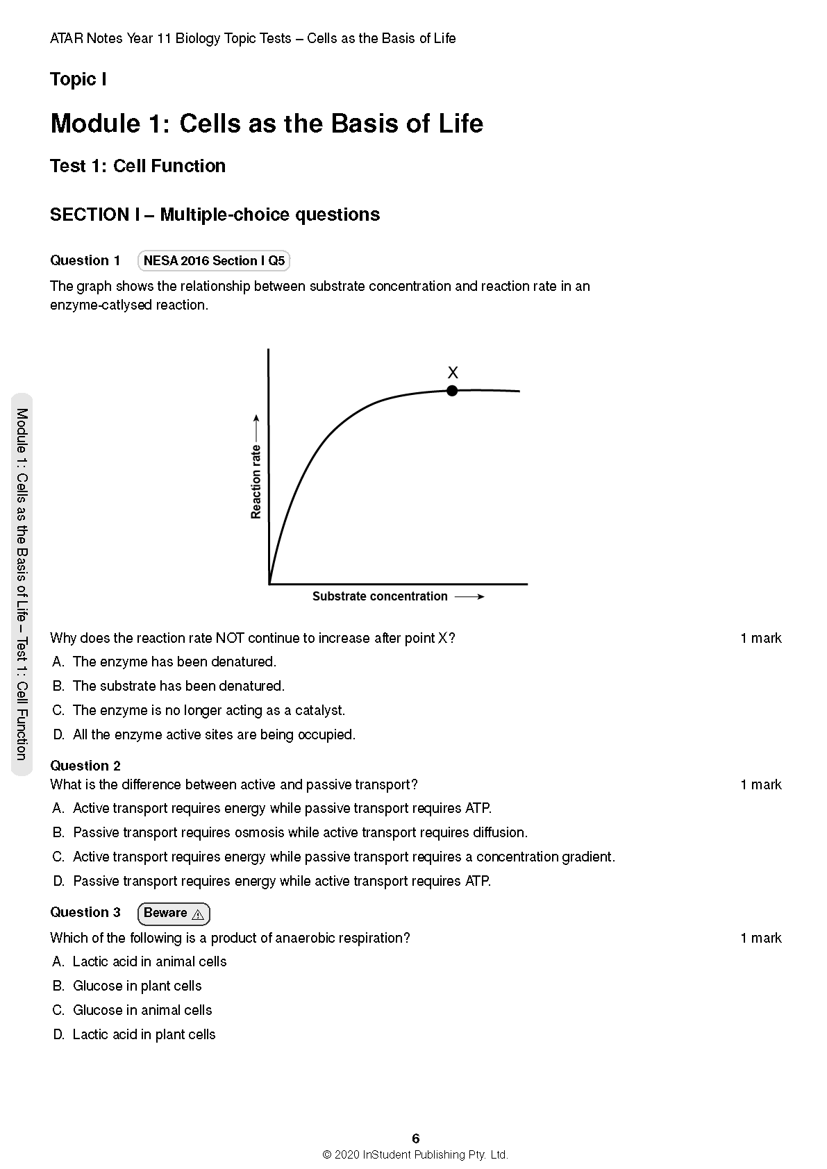 Top Marks HSC Year 11 Biology Bundle