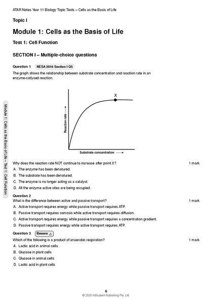 Top Marks HSC Year 11 Biology Bundle