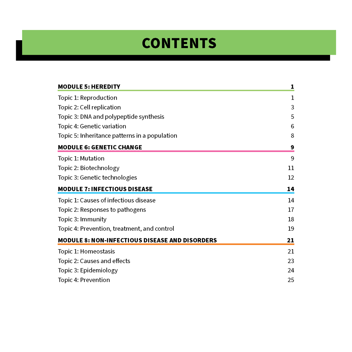 ATAR Notes HSC Year 12 Biology Summary Sheets (2025-2027)