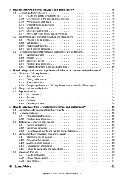 ATAR Notes HSC Year 12 Health and Movement Science Complete Course Notes (2025-2028)