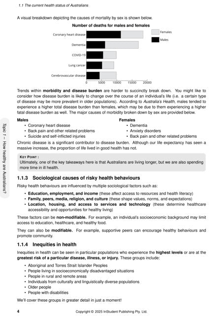 ATAR Notes HSC Year 12 Health and Movement Science Complete Course Notes (2025-2028)