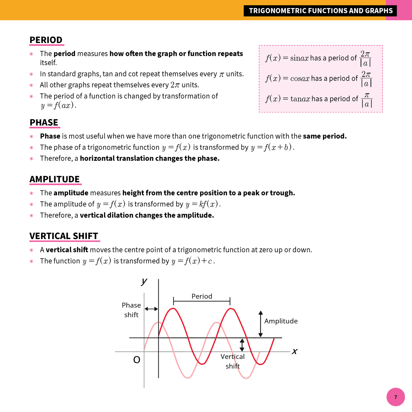 ATAR Notes HSC Year 12 Mathematics Advanced Summary Sheets (2025-2026)