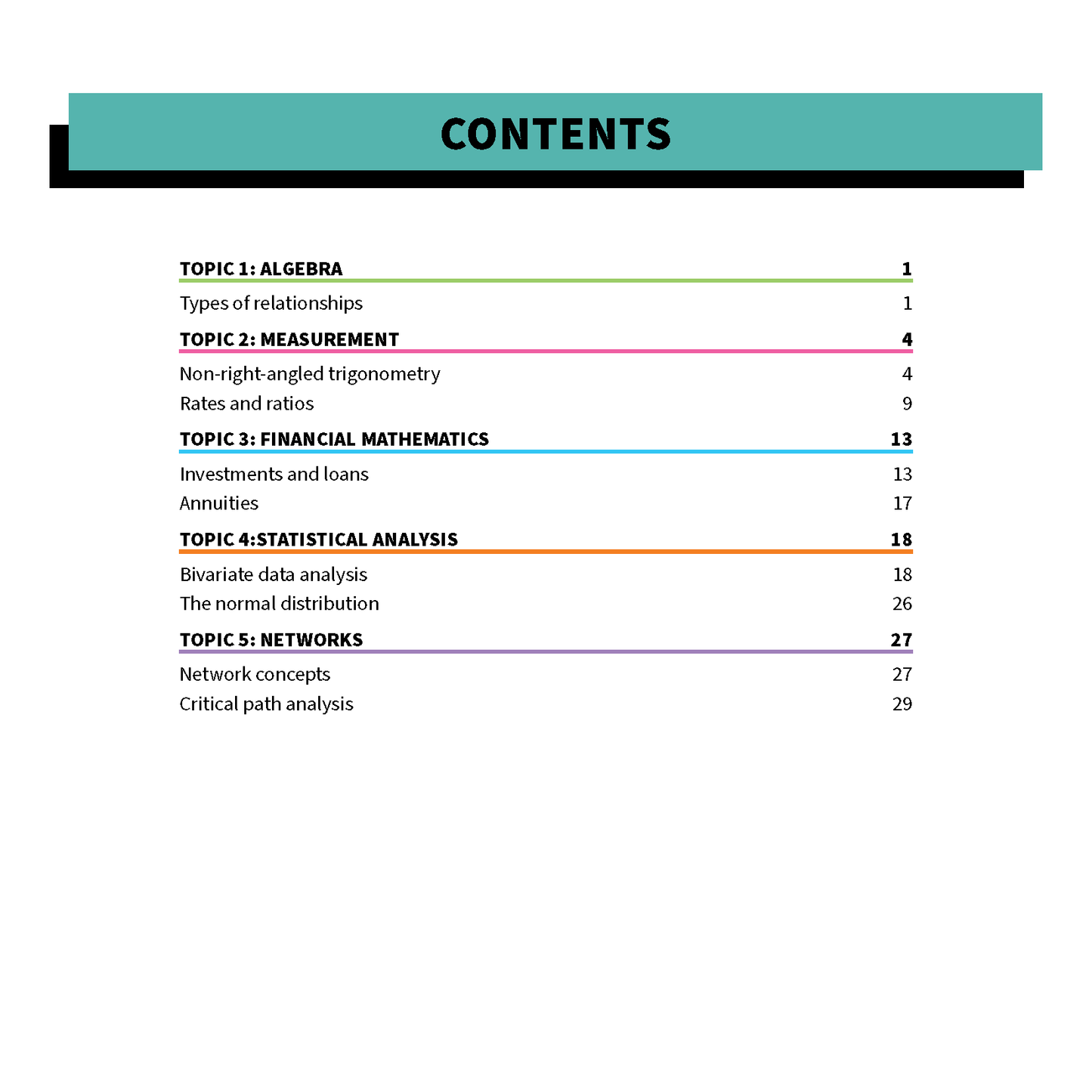ATAR Notes HSC Year 12 Mathematics Standard 2 Summary Sheets (2025-2026)