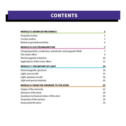 ATAR Notes HSC Year 12 Physics Summary Sheets (2025-2027)