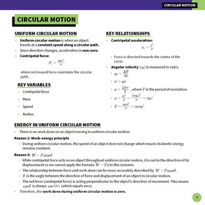 ATAR Notes HSC Year 12 Physics Summary Sheets (2025-2027)