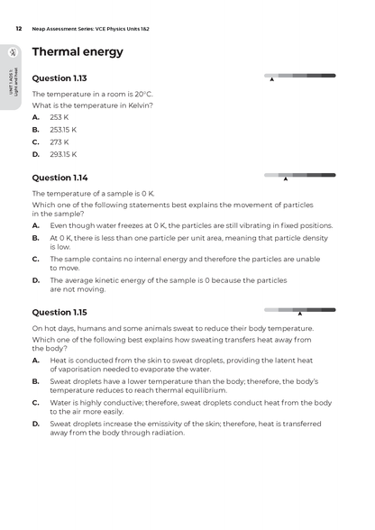 Neap Assessment Series: VCE Physics Units 1&2