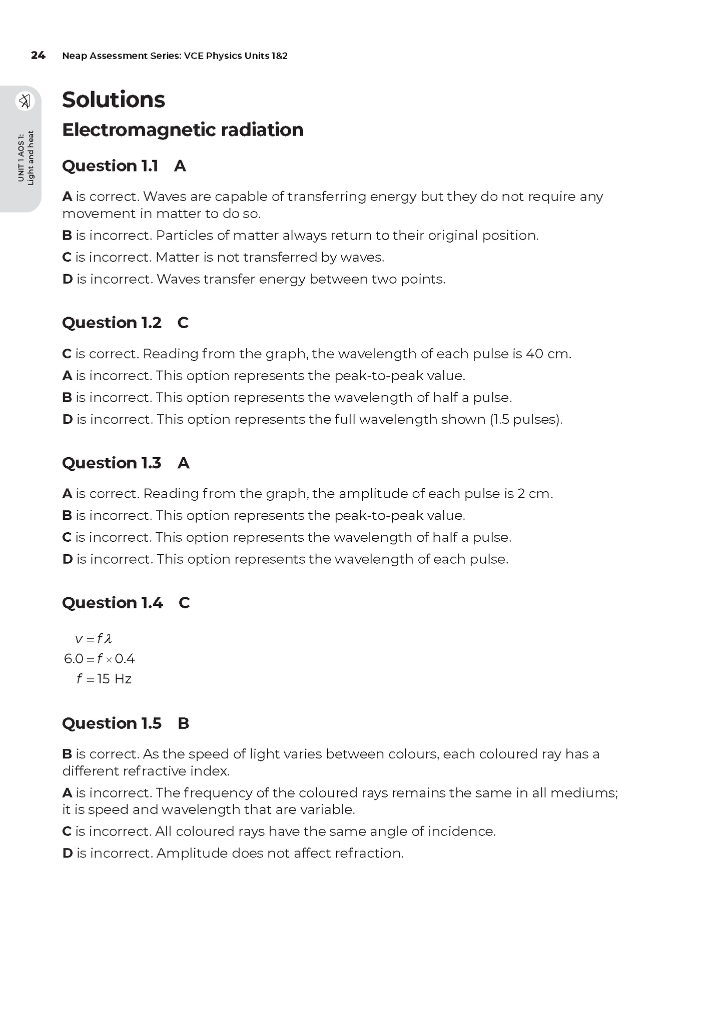 Neap Assessment Series: VCE Physics Units 1&2