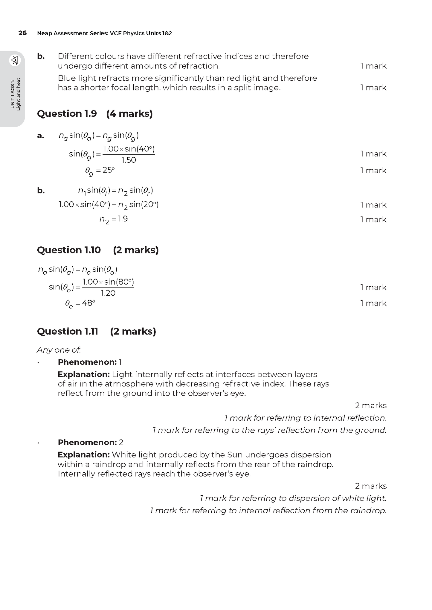 Neap Assessment Series: VCE Physics Units 1&2