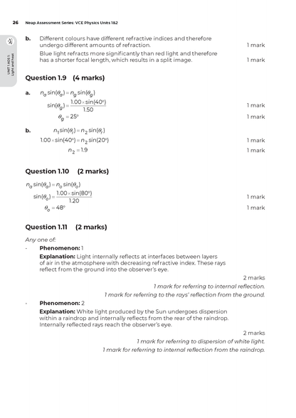 Neap Assessment Series: VCE Physics Units 1&2