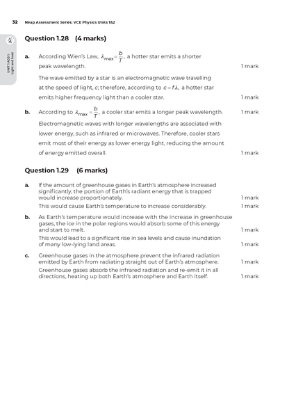 Neap Assessment Series: VCE Physics Units 1&2