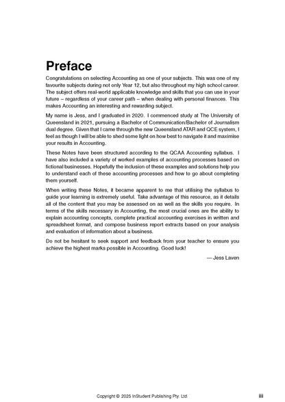 ATAR Notes QCE Accounting 3&4 Complete Course Notes (2026-2028)