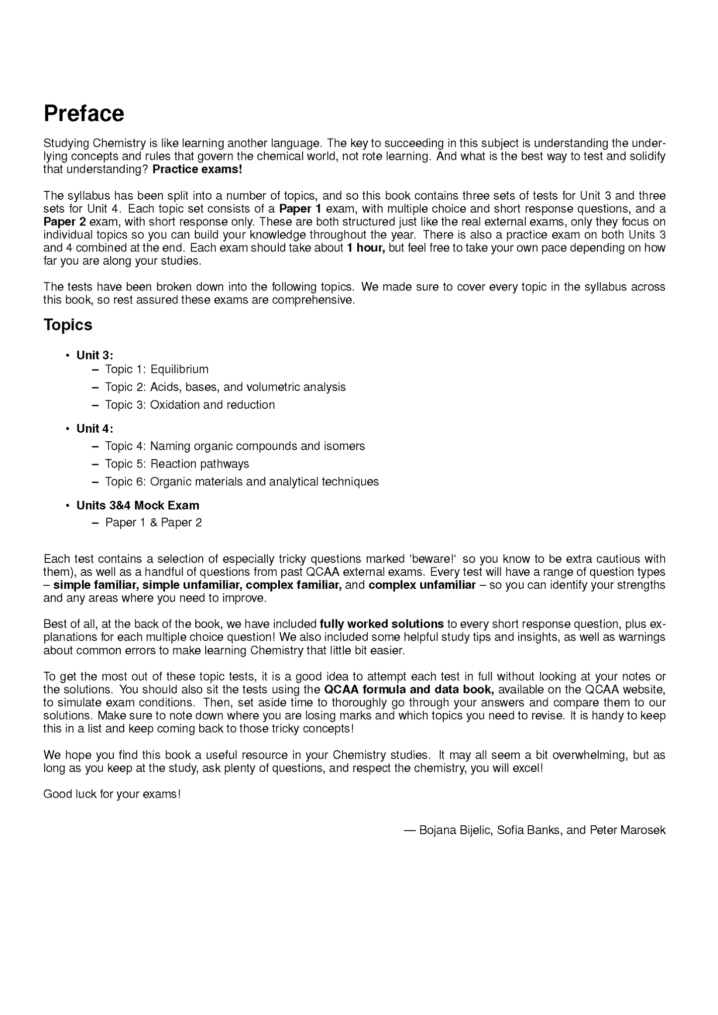 Top Marks QCE Chemistry 3&4 Bundle (2026-2028)