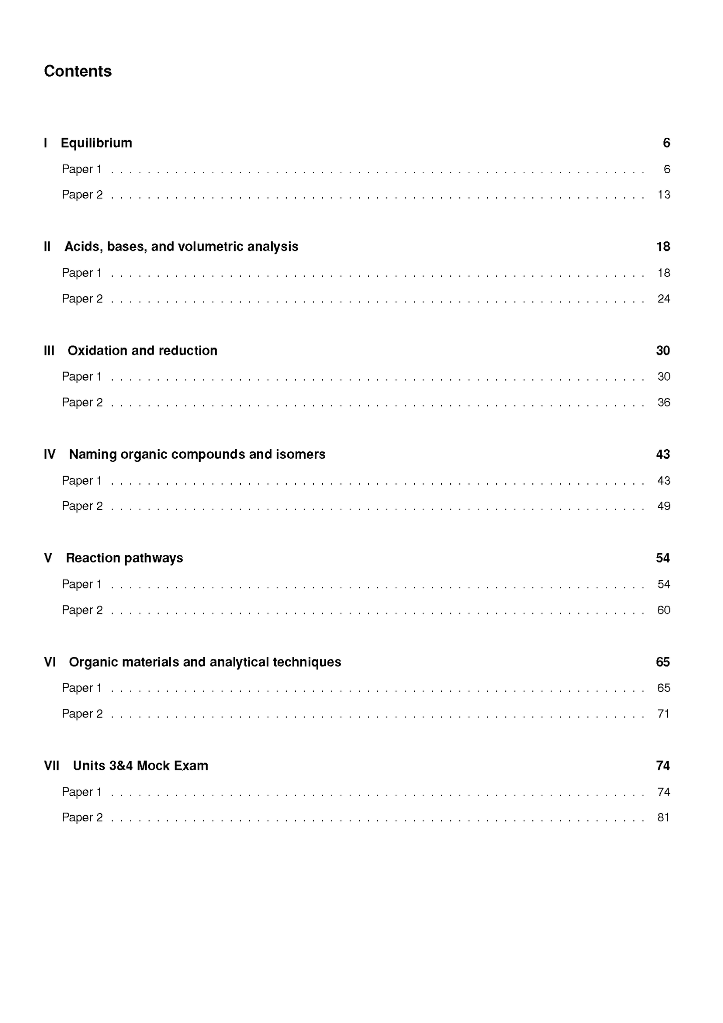 ATAR Notes QCE Chemistry 3&4 Topic Tests (2026-2028)