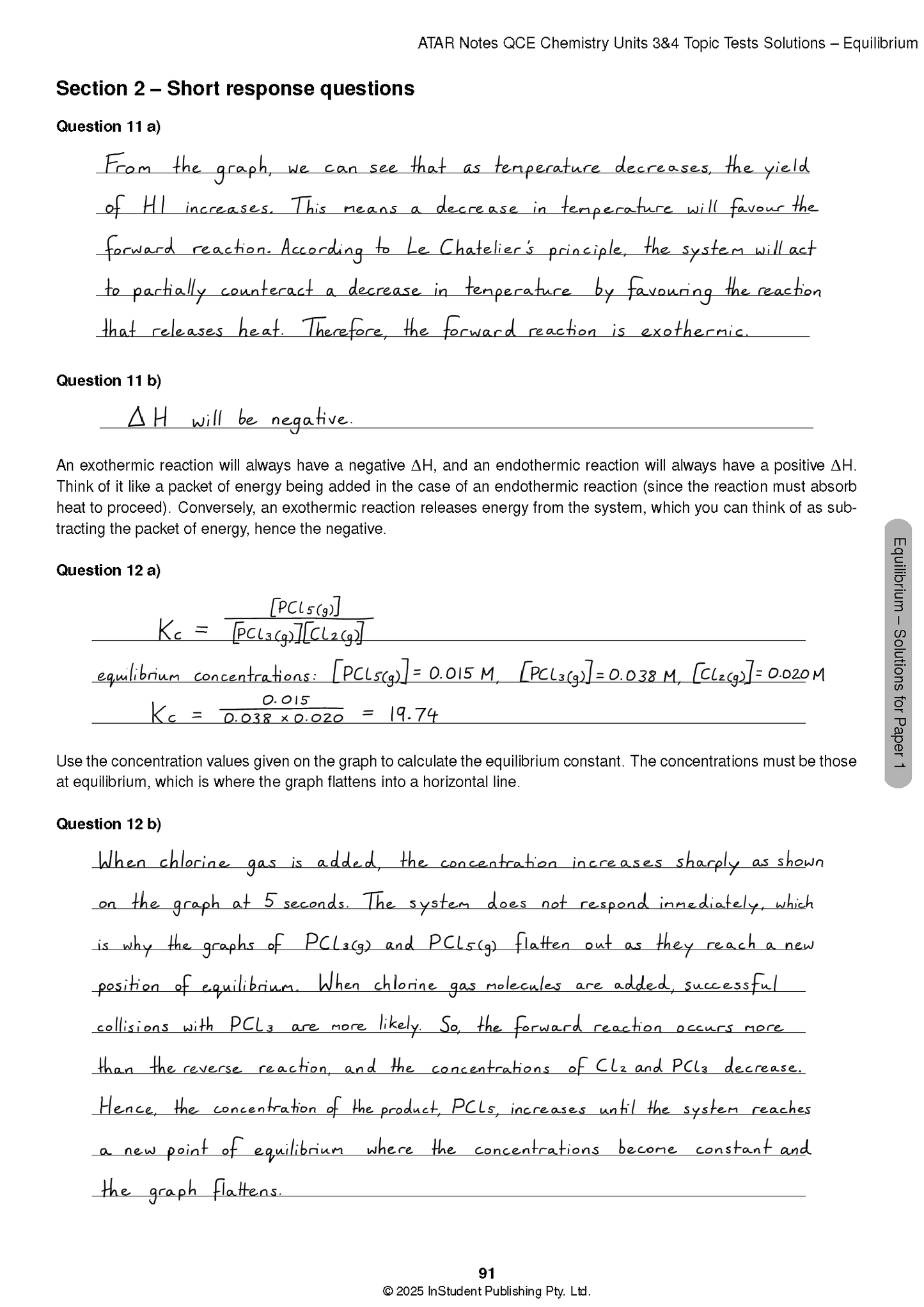 ATAR Notes QCE Chemistry 3&4 Topic Tests (2026-2028)